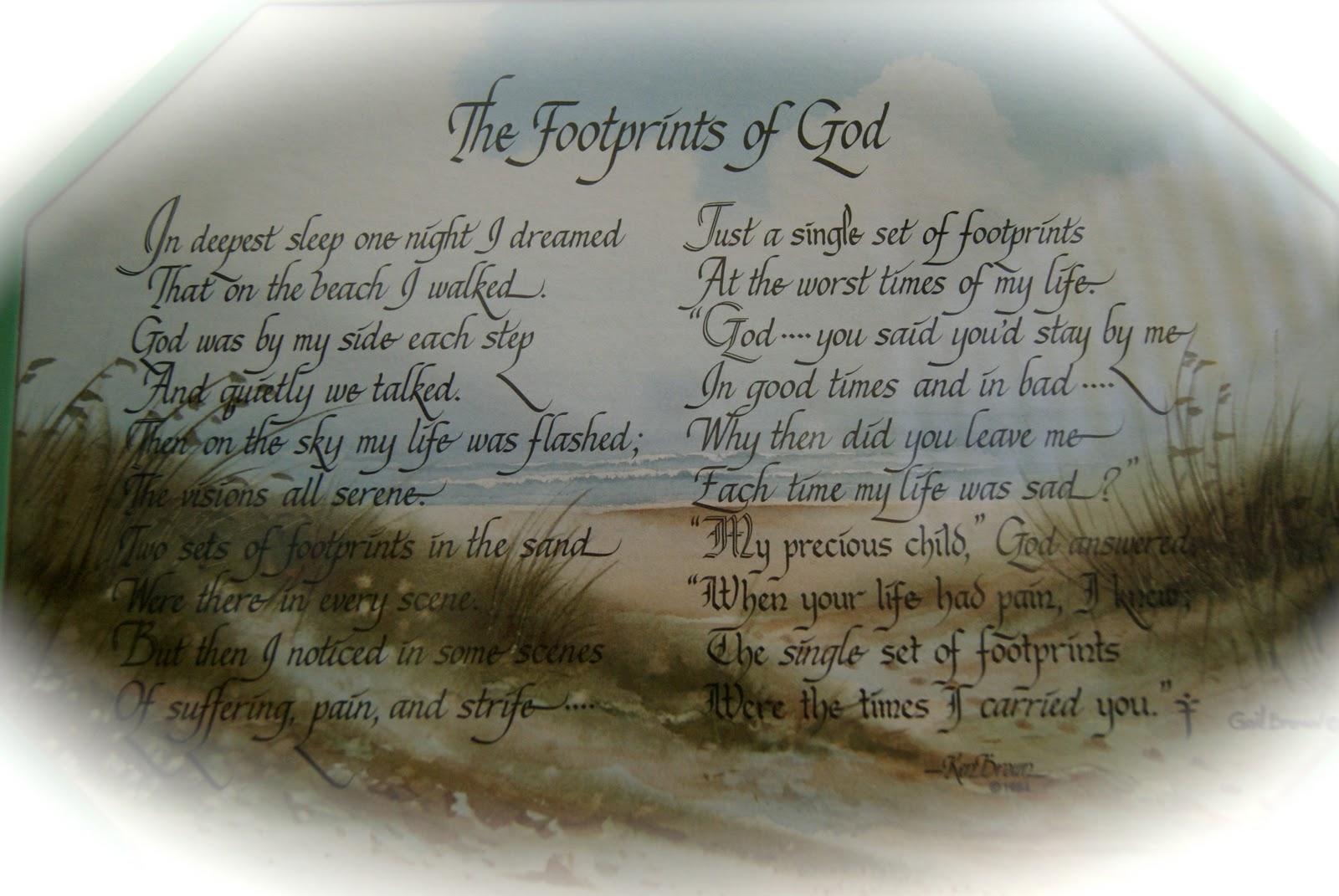 To live, love, and journal our days at footprints in the Sand