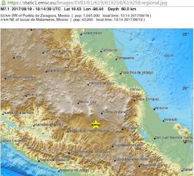 Earthquake in Mexico 