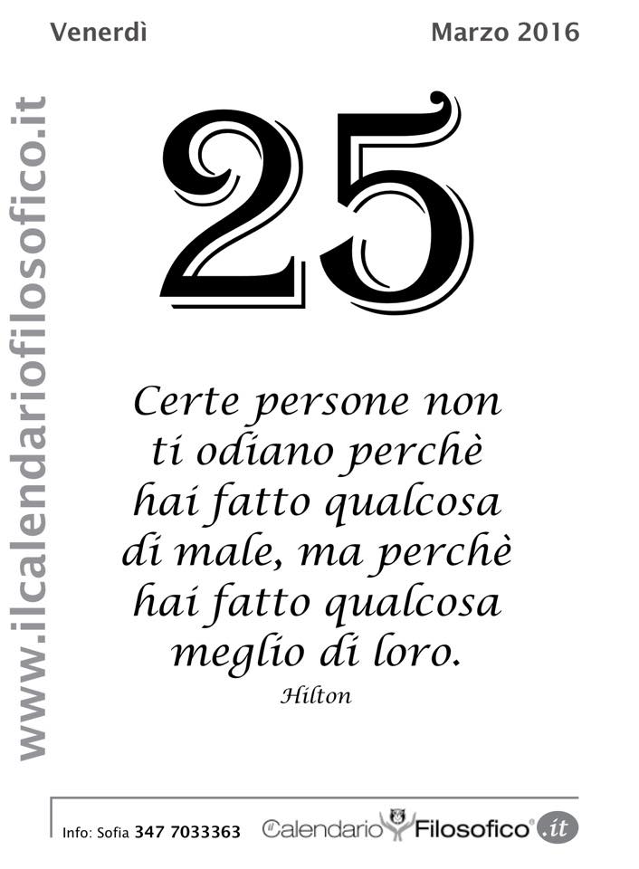 La frase del giorno (dal Calendario Filosofico) La frase del giorno (dal Calendario Filosofico)