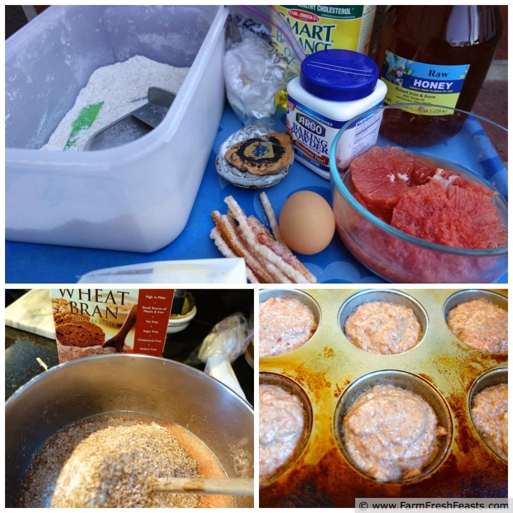 Grapefruit Honey Bran Muffins | Farm Fresh Feasts