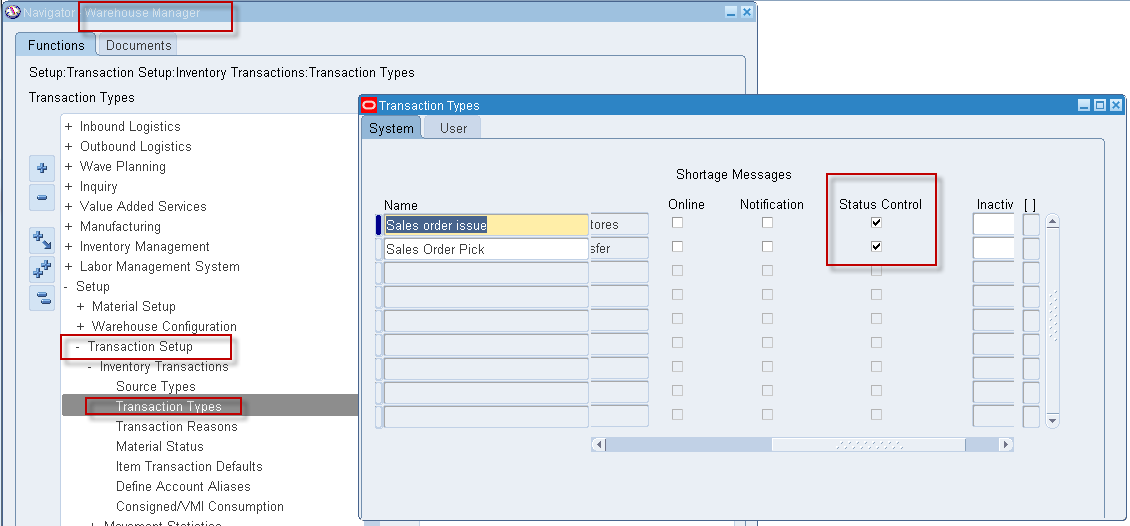 Oracle Applications Knowledge Sharing Ajay Atre WMS Material status