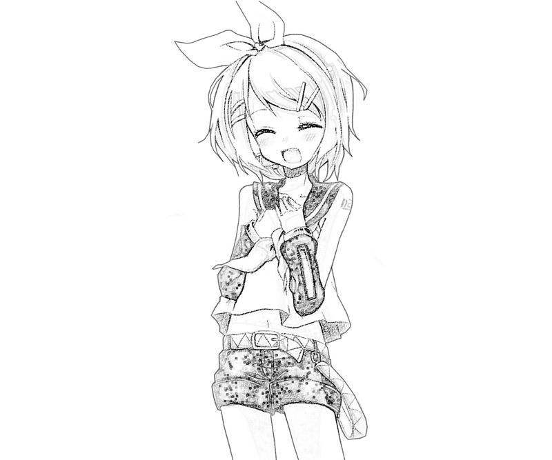kagamine rin coloring pages - photo #9