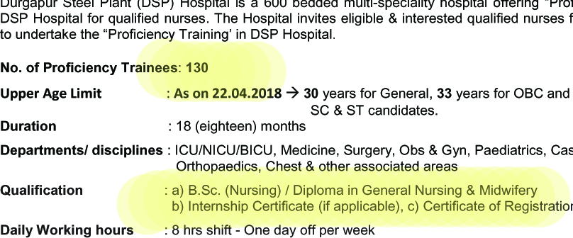 130 Nurses Required- Proficiency Training
