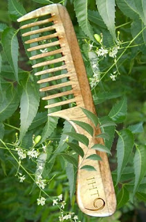 wooden neem comb