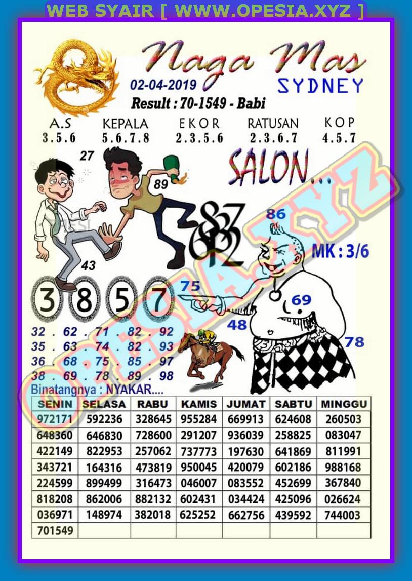 Syair Sdy Hari Ini Selasa 2 April 2019 Okekode