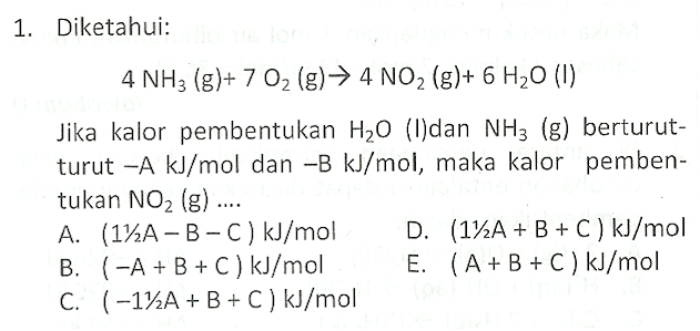 Pembahasan Contoh Soal Kimia (Termokimia)