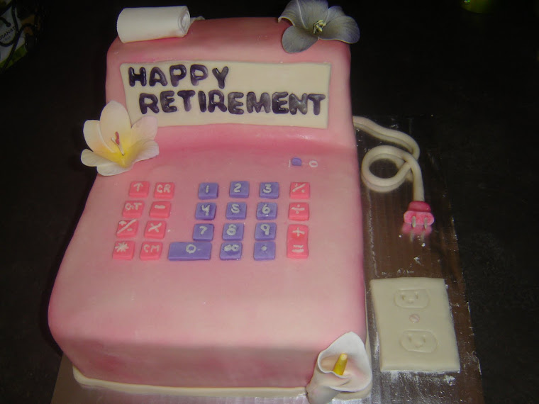 Retirement cake for an accountant