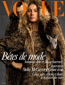 Gisele Bundchen covers Vogue Paris by Inez and Vinoodh - the august 2017 issue
