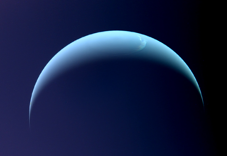 A Voyager 2 view of Neptune taken on August 31st 1989