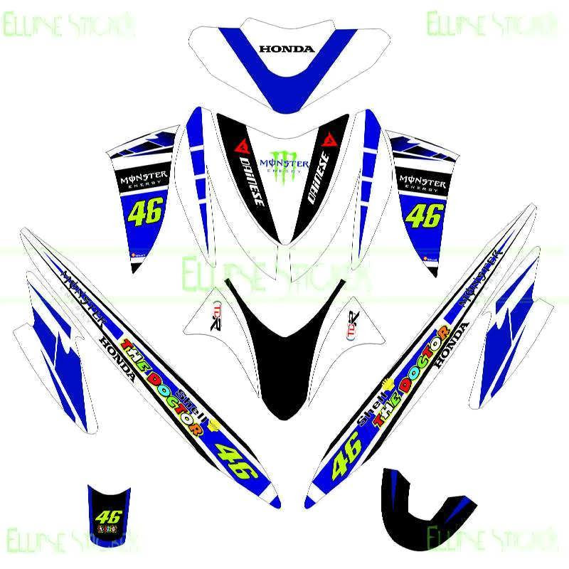 Jual Striping / Stiker Motor VARIO 110 LAMA. Tema VR 46 | Cutting