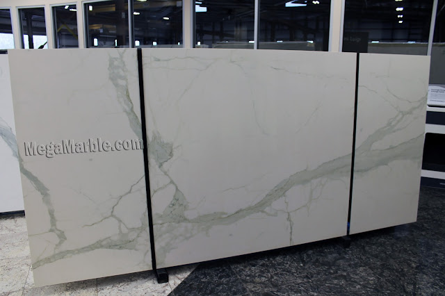 Calacatta Porcelain Slabs For Countertops & Shower Walls