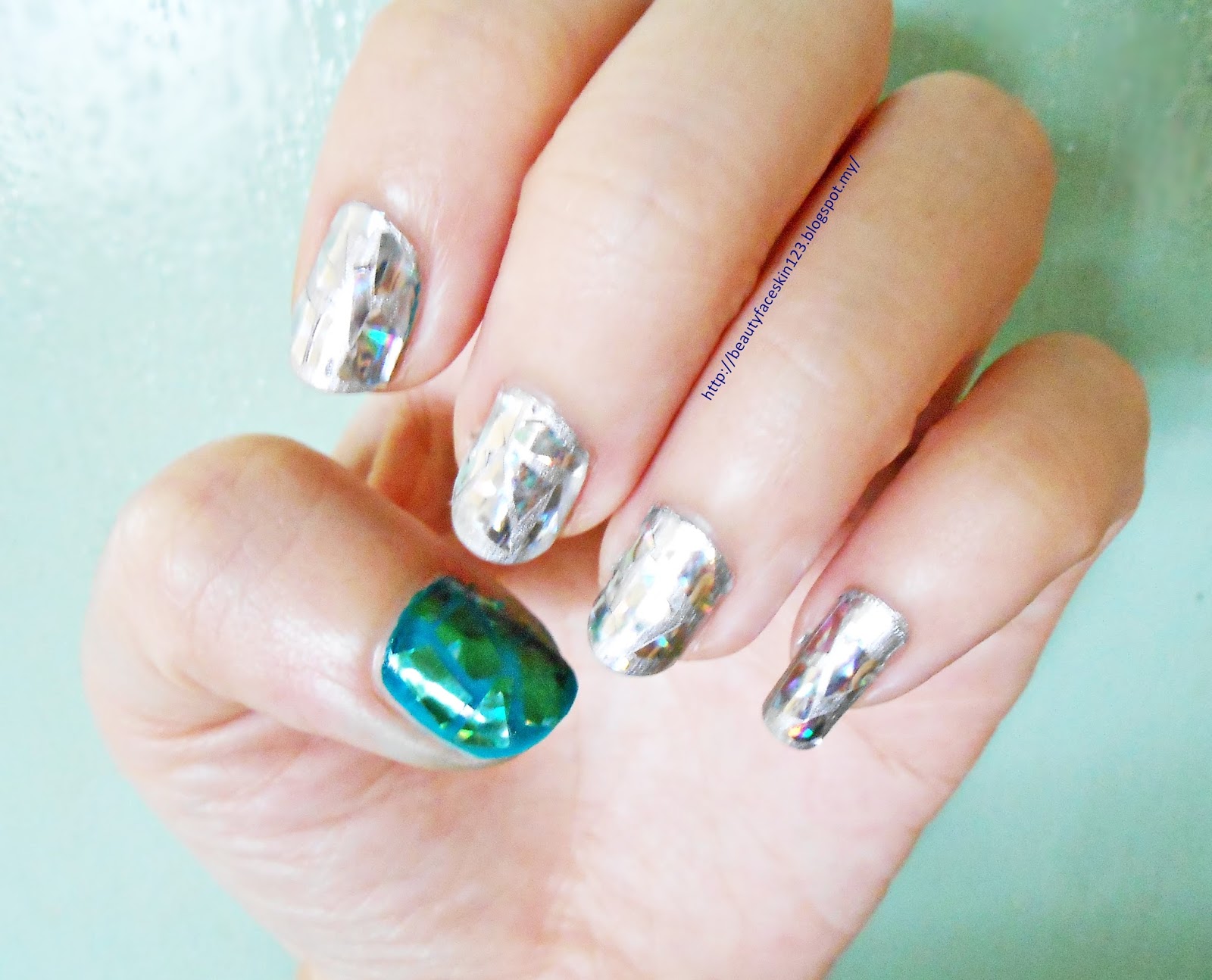 GREAT SKINandLIFE EASY SHATTERED GLASS NAIL ART TUTORIAL