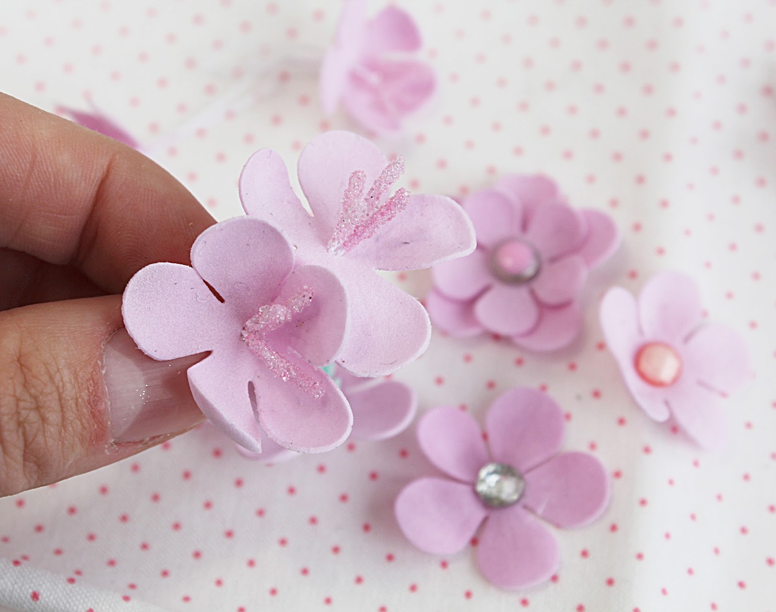 Blog Craft Passion Video tutorial "Foam flowers" by Anna Solnyshkina
