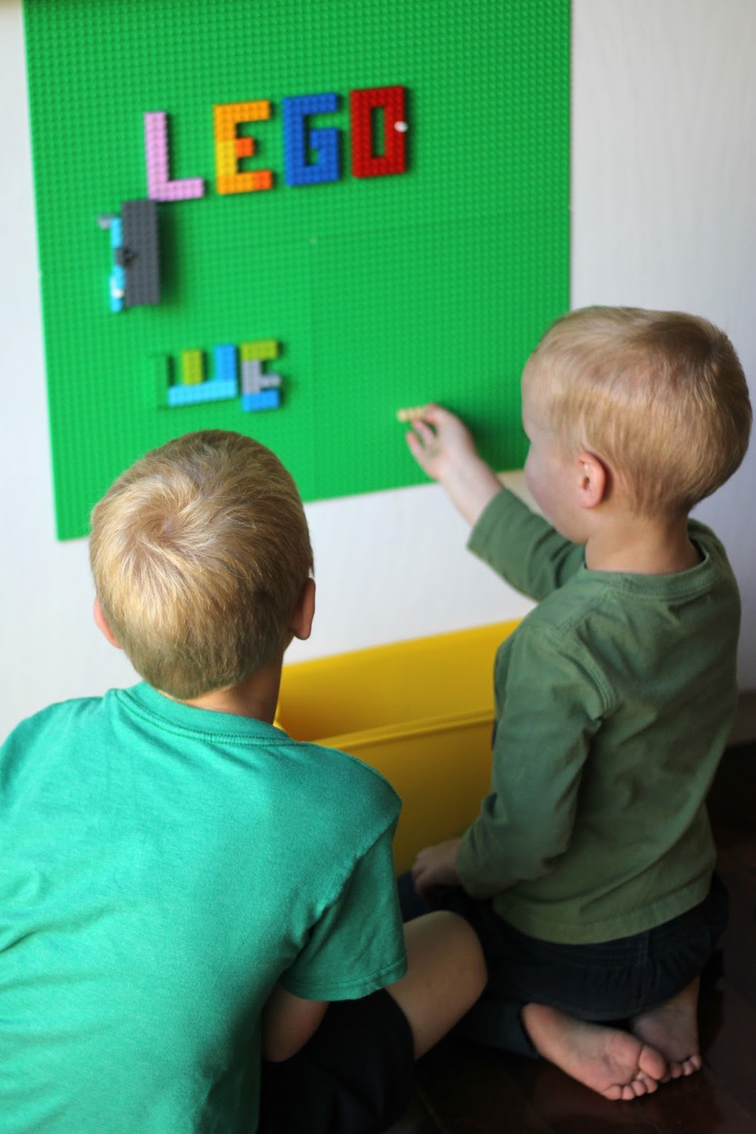Toddler Approved! Build An Easy Removable LEGO Wall