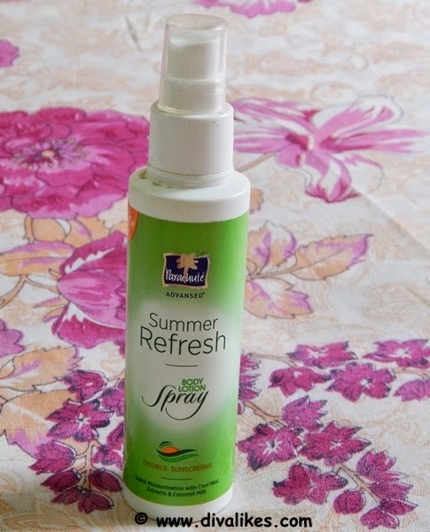 parachute body lotion for summer