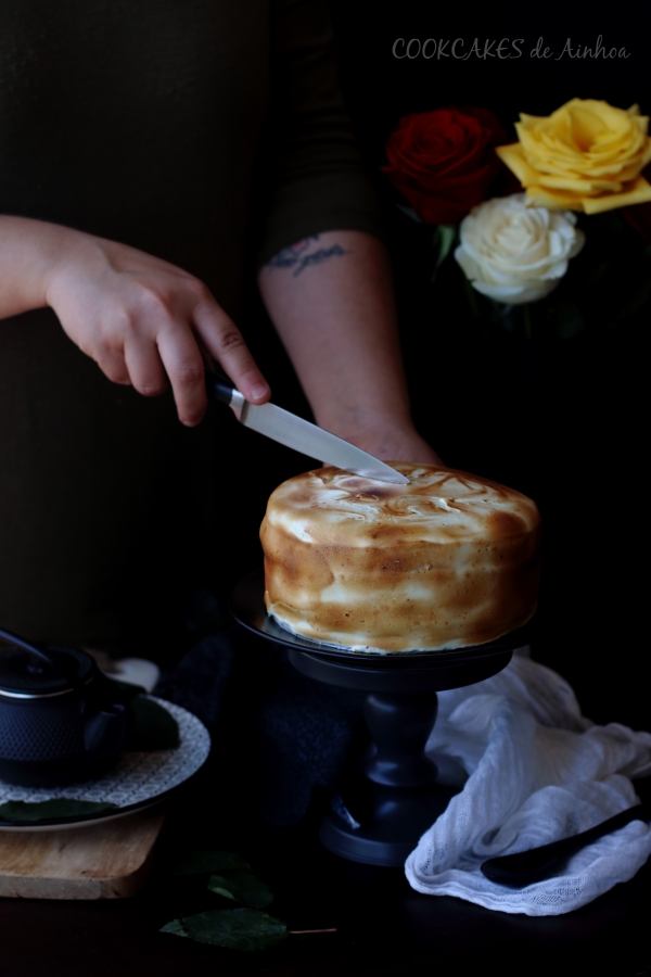Tarta de Coco y Naranja con Merengue. Cookcakes de Ainhoa