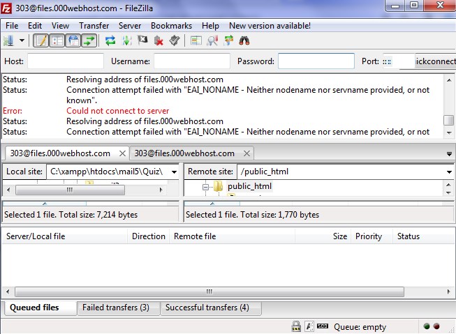 filezilla how to upload to website