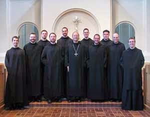 abbey conception benedictine monks catholic profession religious vocations benedictines osb welcomed saints family brothers anniversary roman thome jarrod