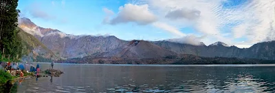 Lake Segara Anak altitude 2000 m of Mount Rinjani