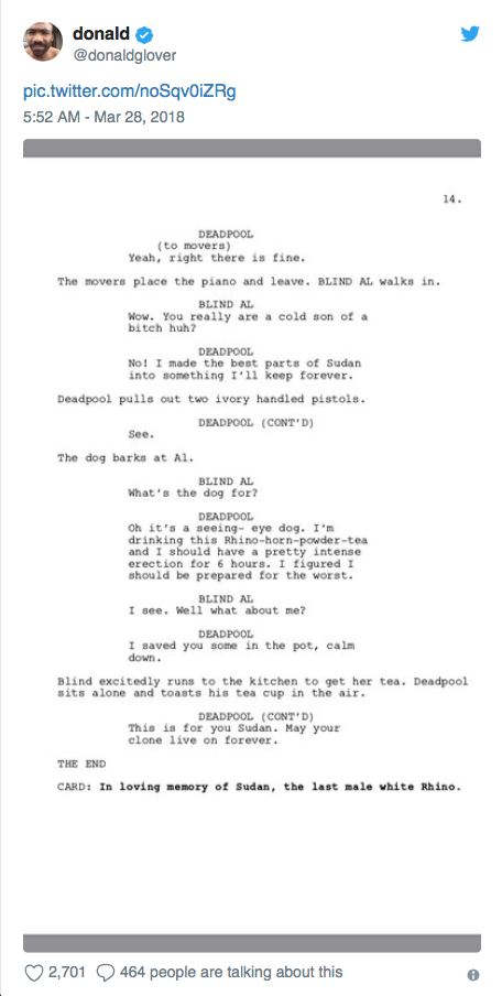 deadpool leaked script