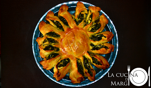 girasole di sfoglia con bietole e spinaci