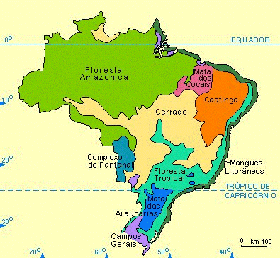 Mapa de Estratificação de Altitudes para a Vegetação do Brasil