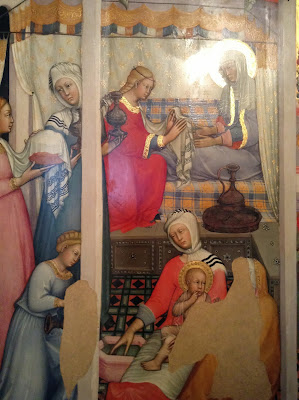 Pinacoteca di Siena: Nascita della Vergine di Paolo di Giovanni Fei