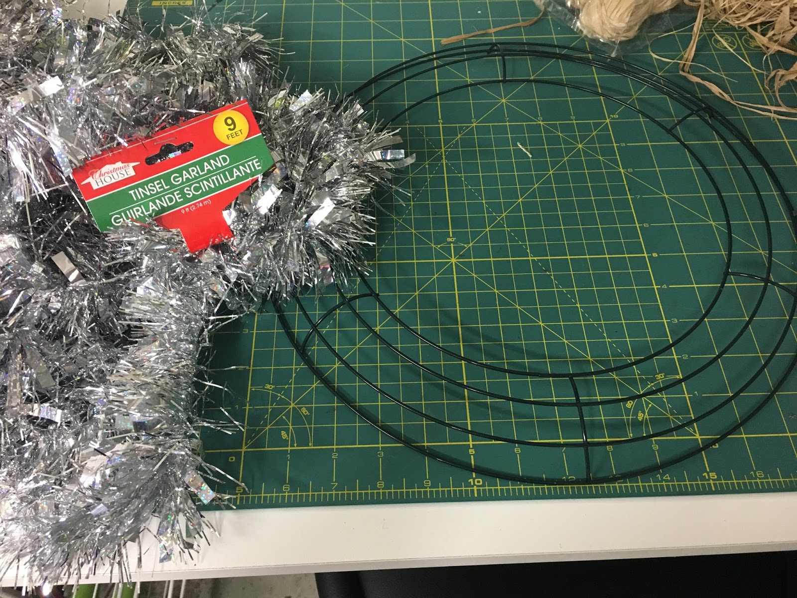 Make My Day Camp Tinsel Wreath