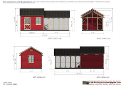 chicken combo coop shed garden cb201 plans construction