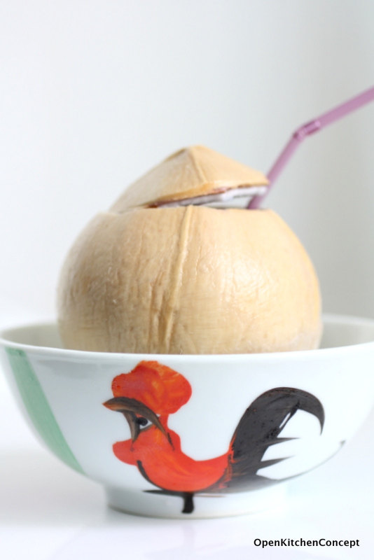 Open Kitchen Concept Drinking Coconut Water During Pregnancy