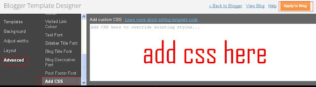 How / Where to Add Custom CSS to Blogspot / Blogger?