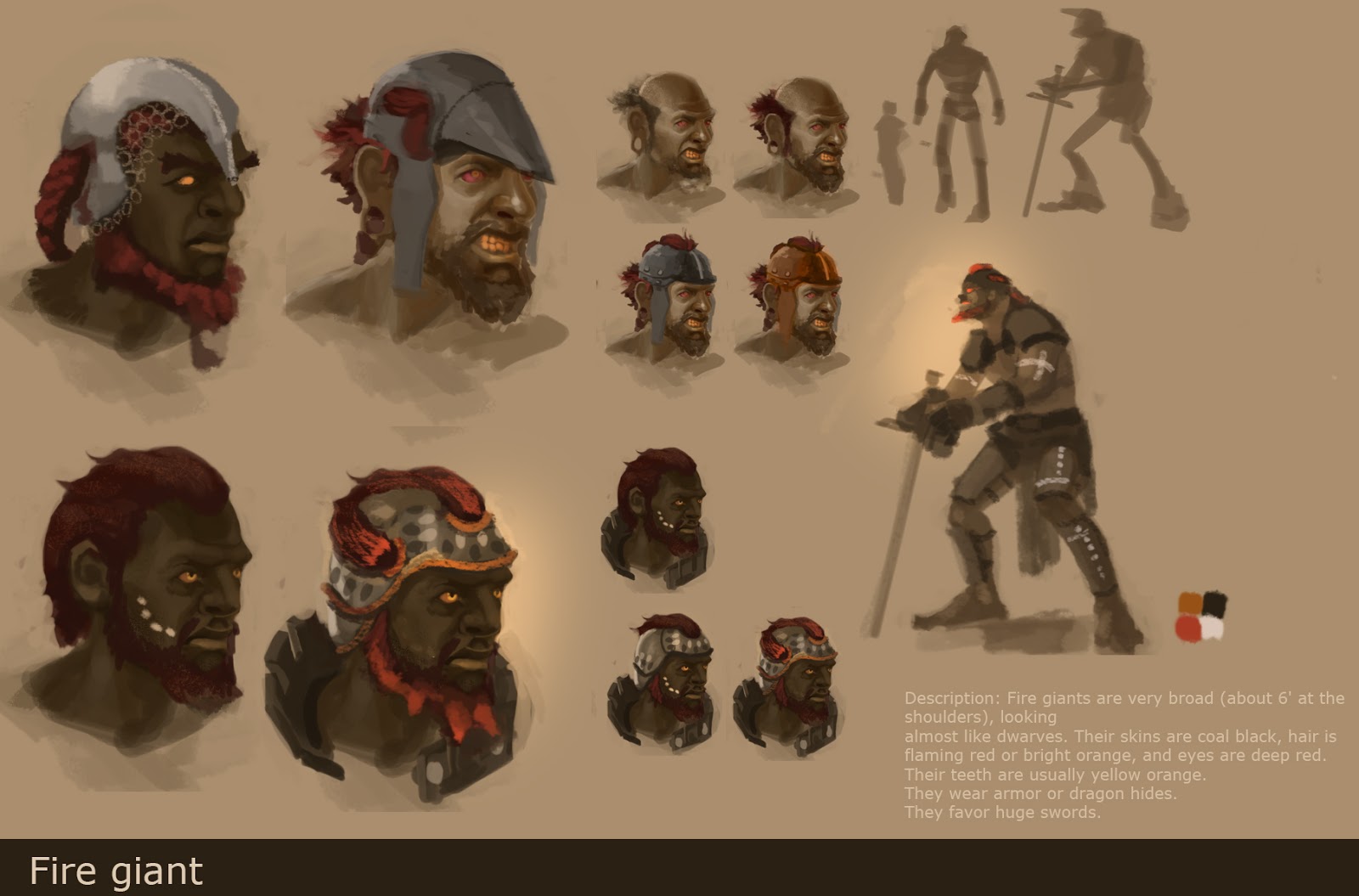 T C Silva s Artblog D D Fire Giants t-c-silva-s-artblog-d-d-fire-giants
