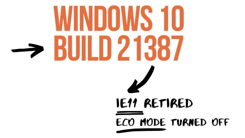 Microsoft drops Internet Explorer 11 with Windows 10 build 21387