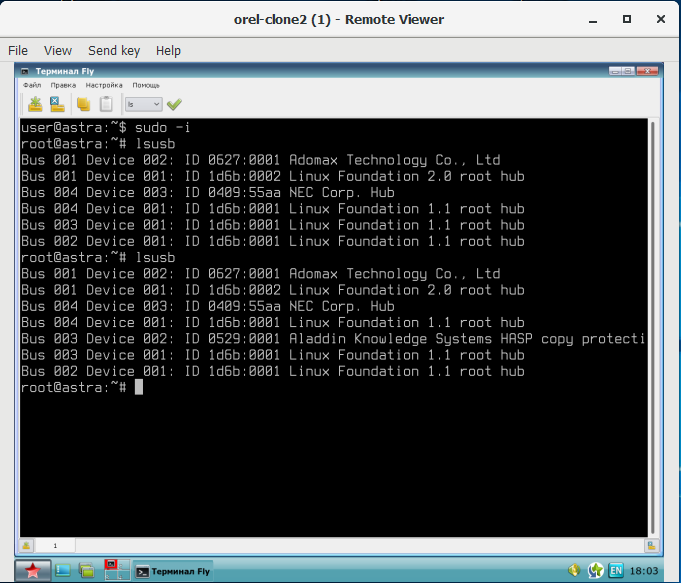 1С и Linux Настройка virtviewer под windows и проброс hasp на
