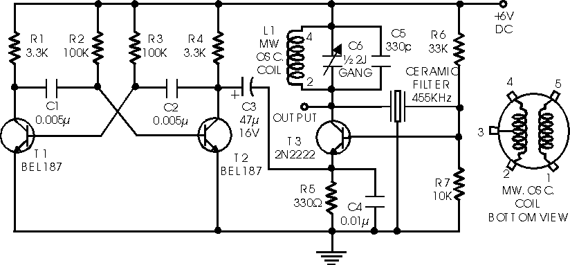 Simple Circuit Diagram IF Signal Generator |Electronic Schematic