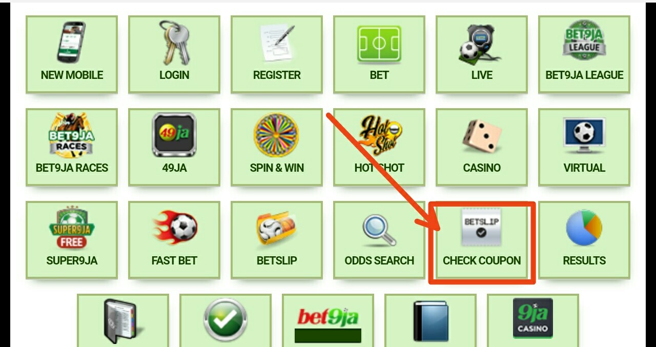 Bet9ja old mobile coupon checker
