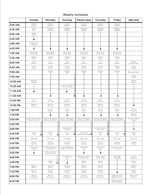 Our School Year Routines and Schedules