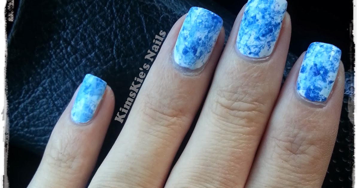 KimsKie's Nails: Saran Wrap Manicure (1st time)