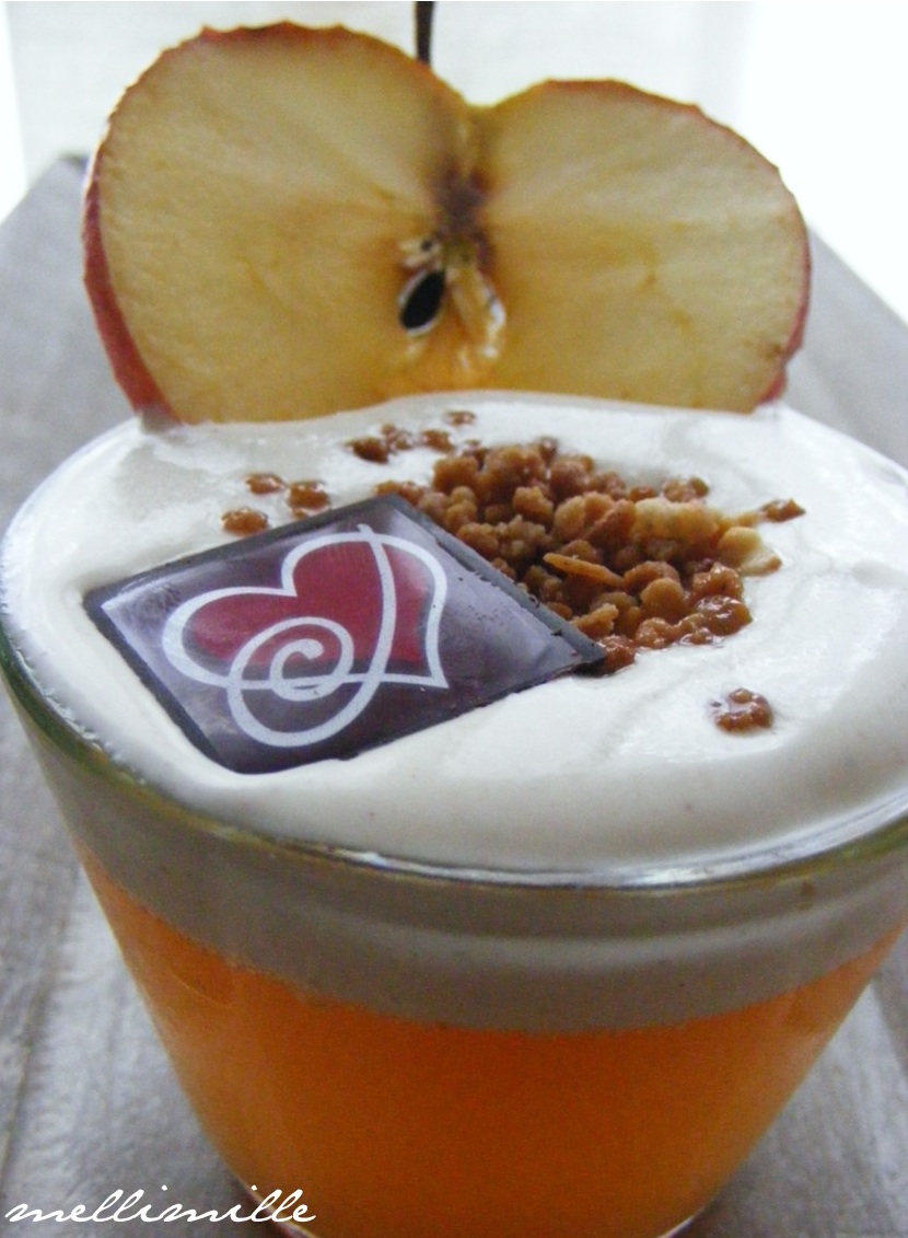 mellimille: Apfelgelee-Dessert mit Zimt-Mascarpone-Creme