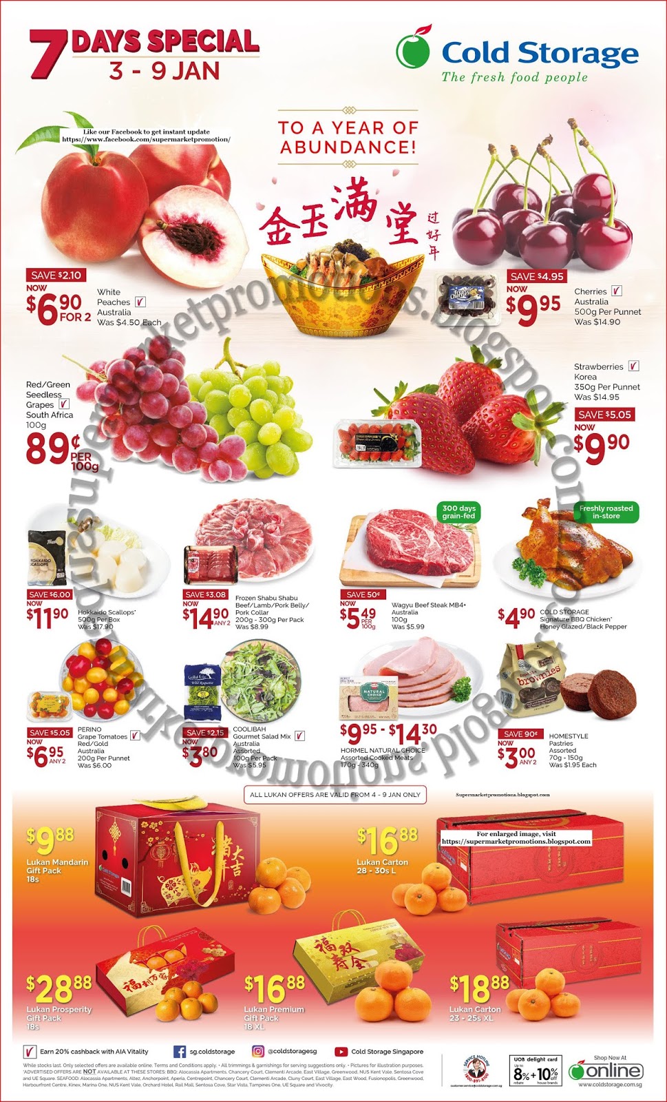 Cold Storage CNY Promotion 03 09 January 2019 Supermarket Promotions
