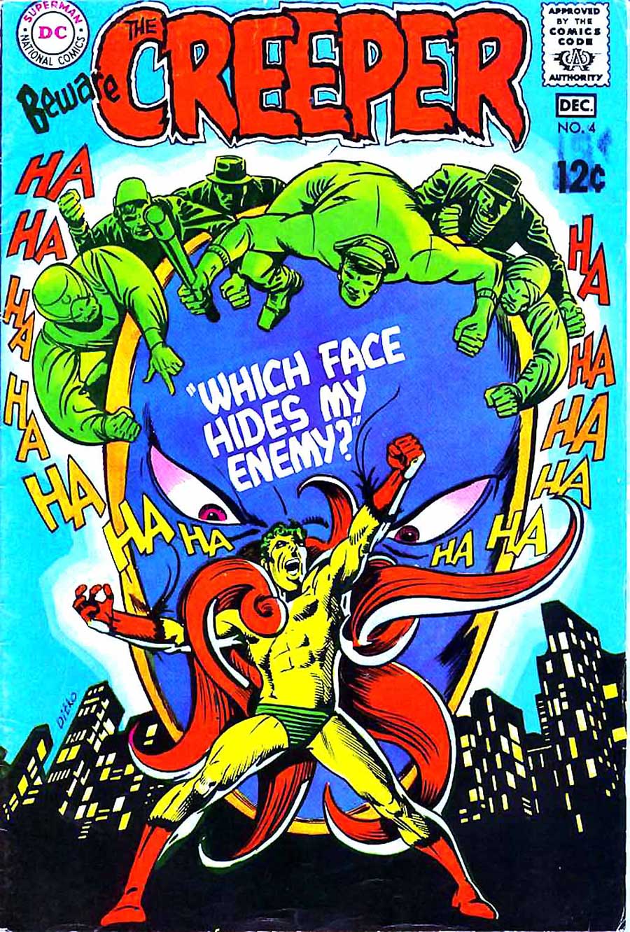 Beware the Creeper v1 #4 dc 1960s silver age comic book cover art by Steve Ditko