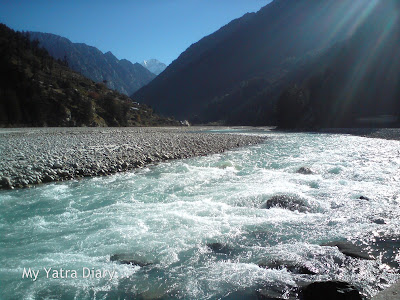 River Ganga at Harsil in the Garhwal Himalayas, Uttarakhand