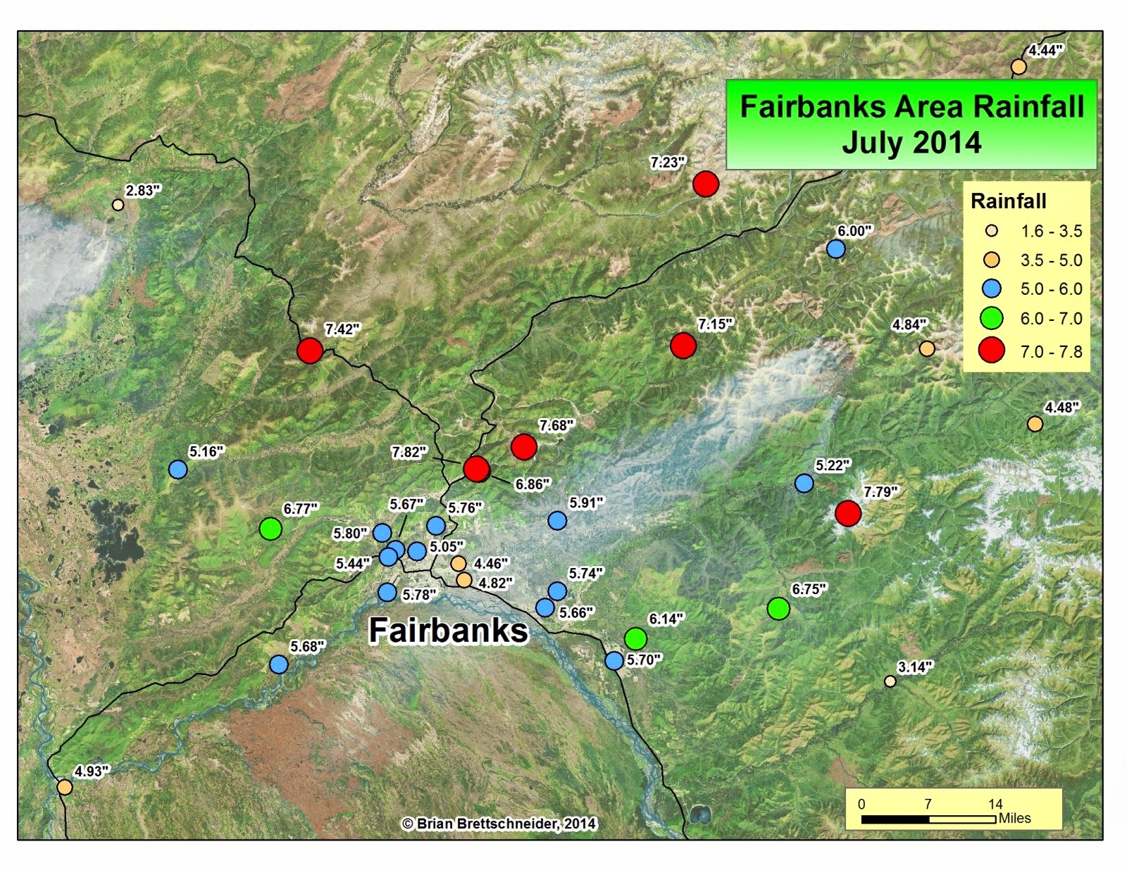 Deep Cold Alaska Weather & Climate July Rainfall Around Fairbanks