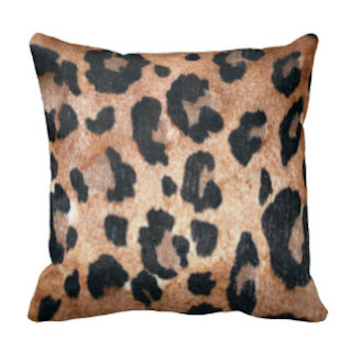 Cheetah print throw pillow