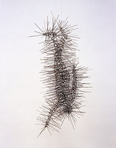 Antony Gormley esculturas geométricas formando corpos
