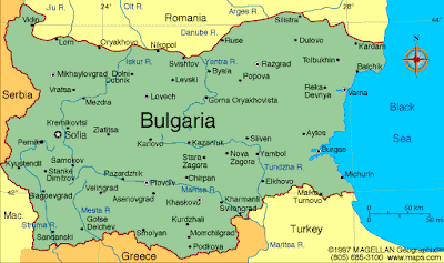 Búlgaro Mapa del País