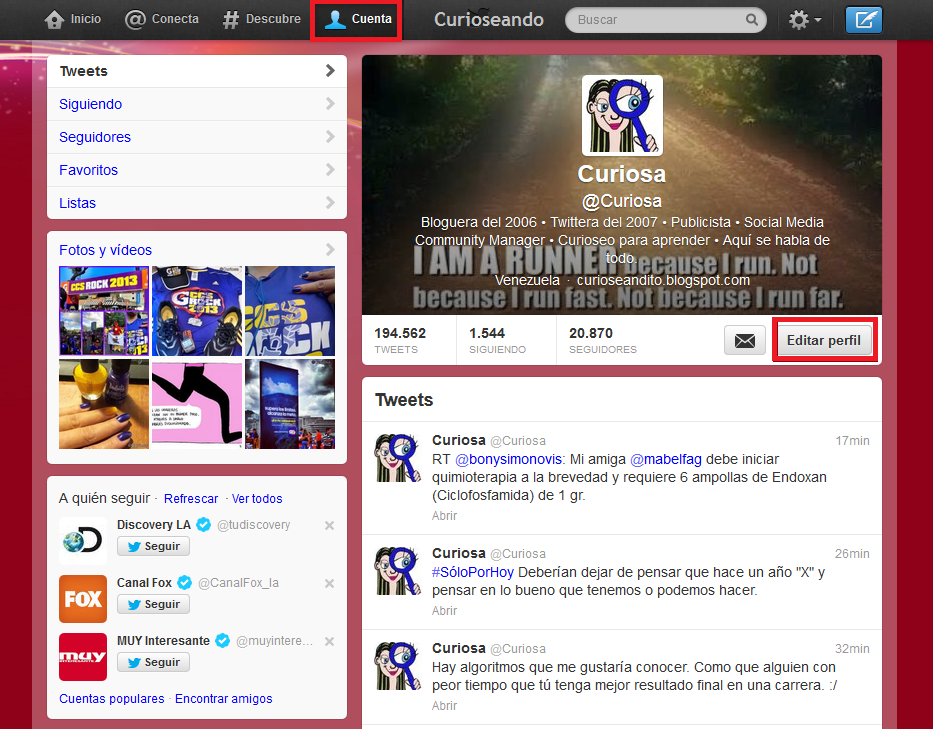 Sitios web para personalizar tu header en Twitter Curioseando