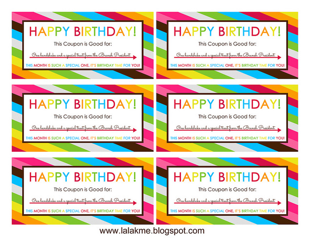 Free Birthday Coupon Templates Printable