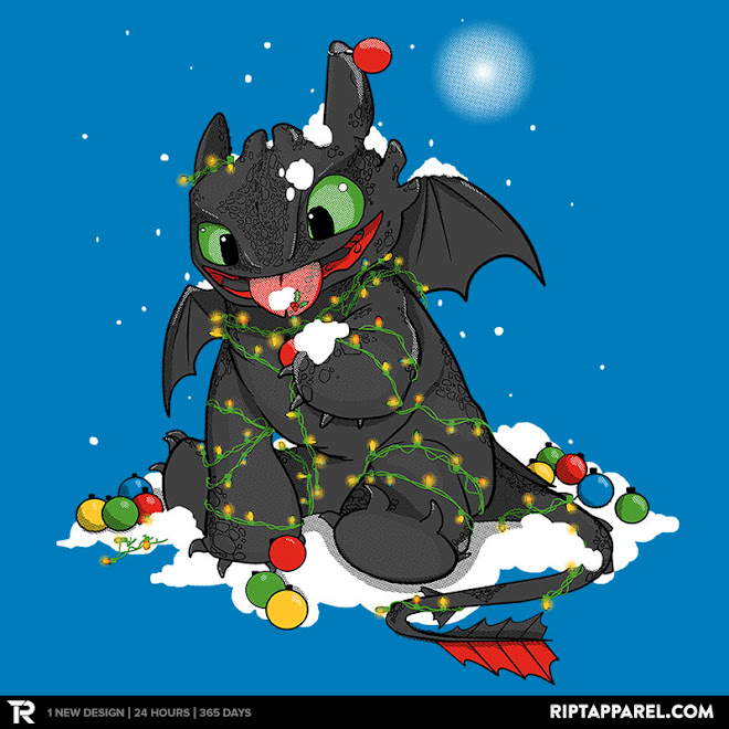 Today's T : 今日の「ヒックとドラゴン」のクリスマス Tシャツ