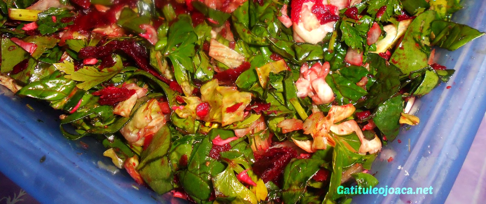 Salata de spanac si sfecla rosie